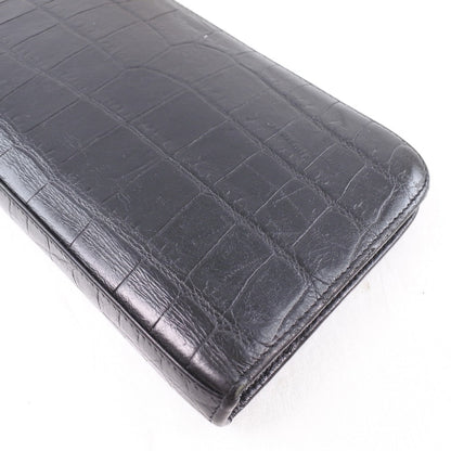 Saint Laurent Black Leather Wallet
