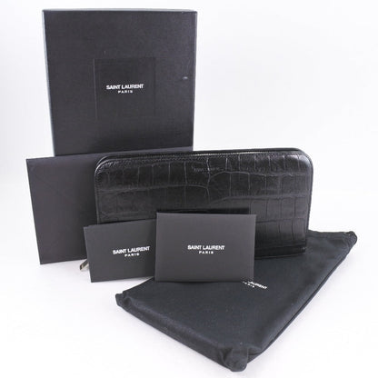 Saint Laurent Black Leather Wallet