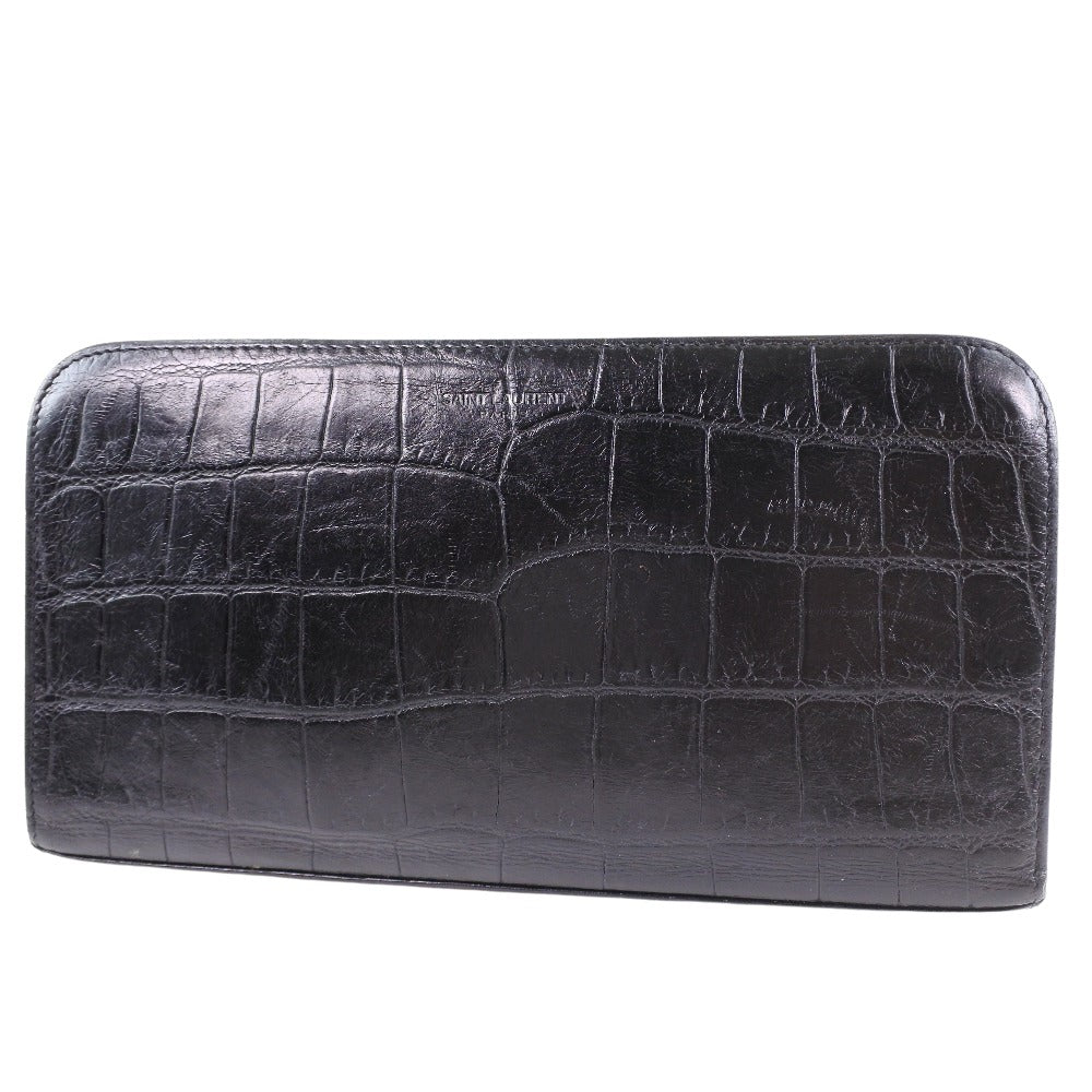 Saint Laurent Black Leather Wallet