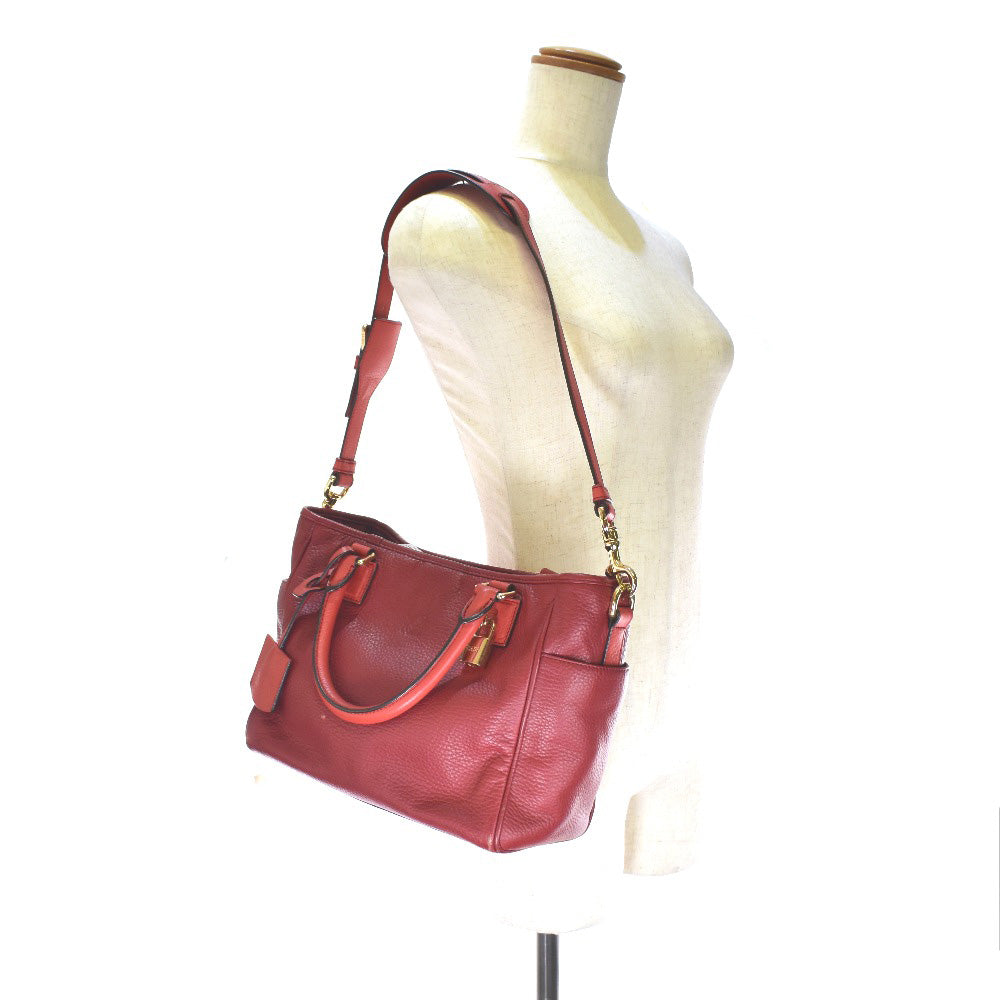 Loewe Red Leather Handbag