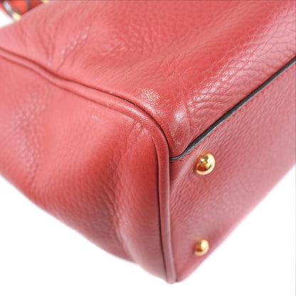 Loewe Red Leather Handbag