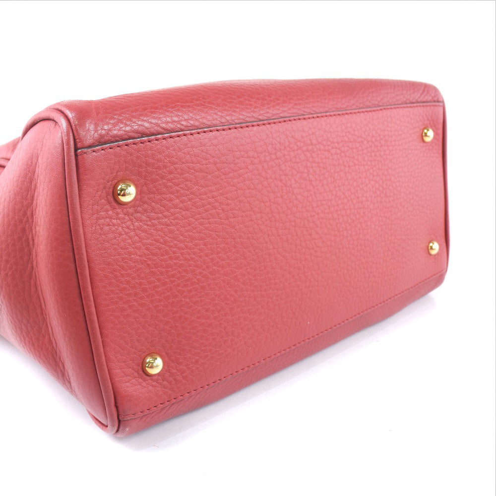 Loewe Red Leather Handbag