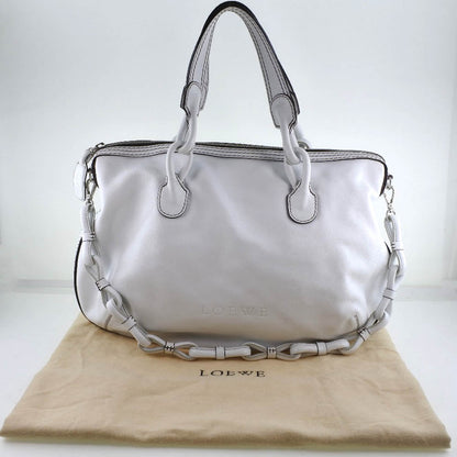 Loewe White Leather Shoulder