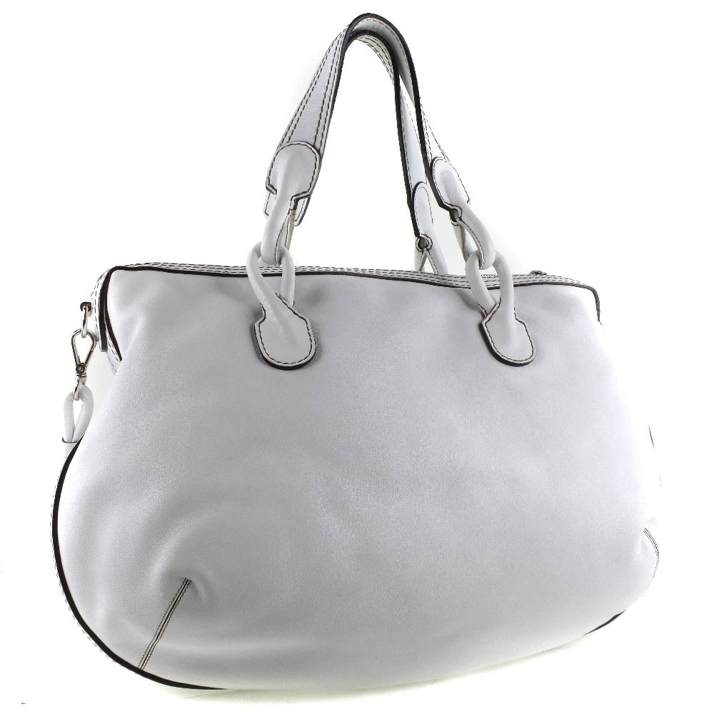 Loewe White Leather Shoulder