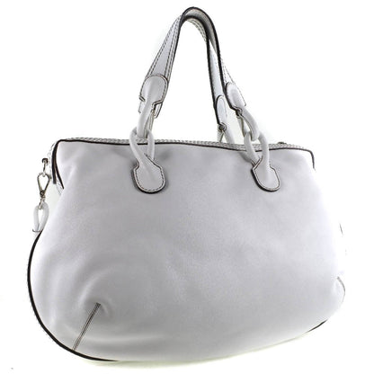 Loewe White Leather Shoulder