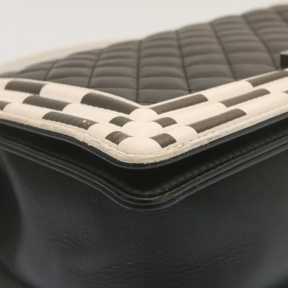 Chanel Black Leather Boy