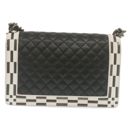 Chanel Black Leather Boy