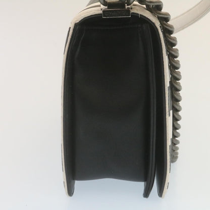 Chanel Black Leather Boy