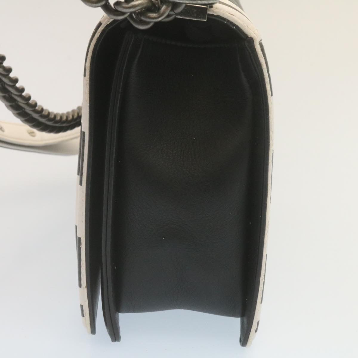Chanel Black Leather Boy