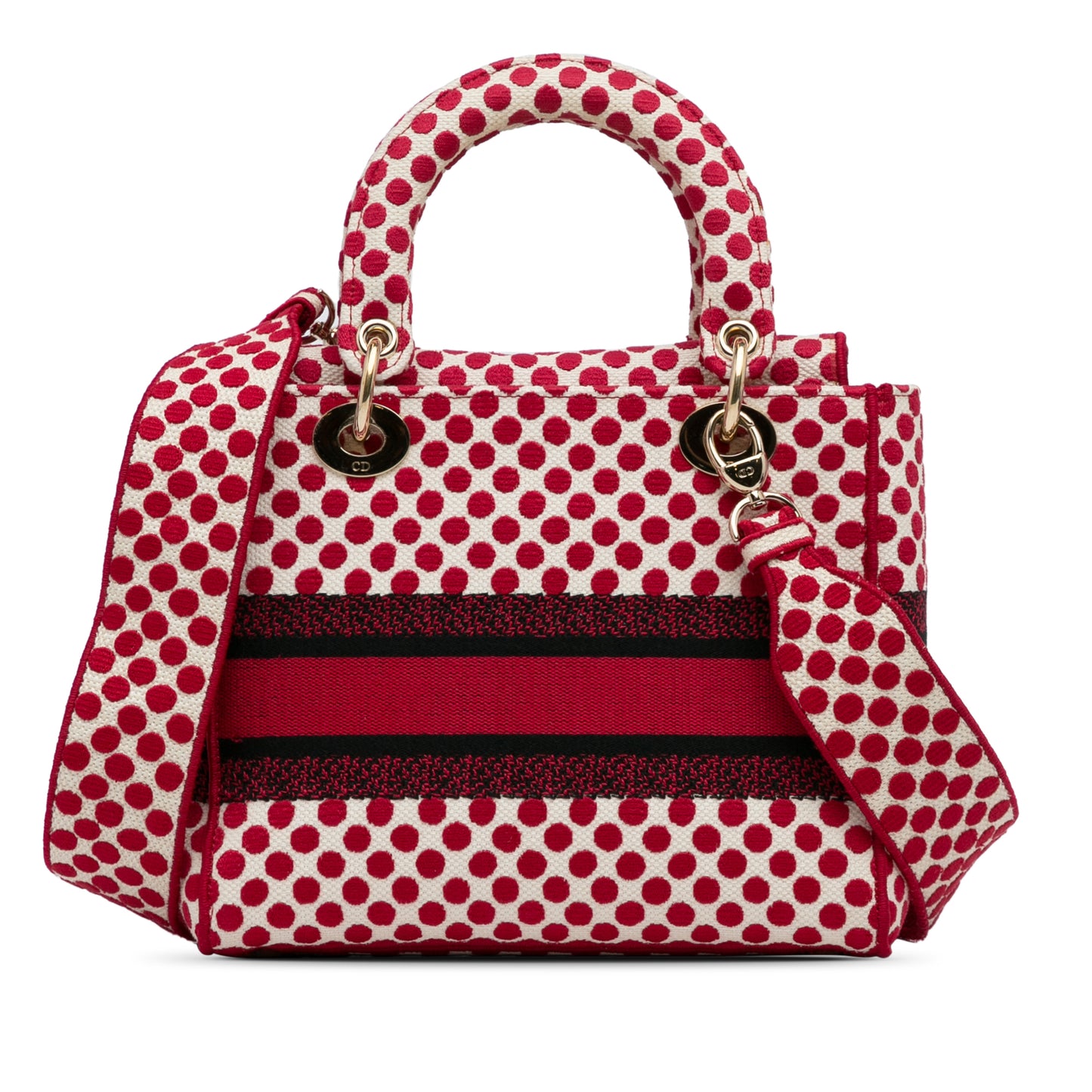 Dior Medium Embroidered Canvas Dioramour Dots Lady D Lite