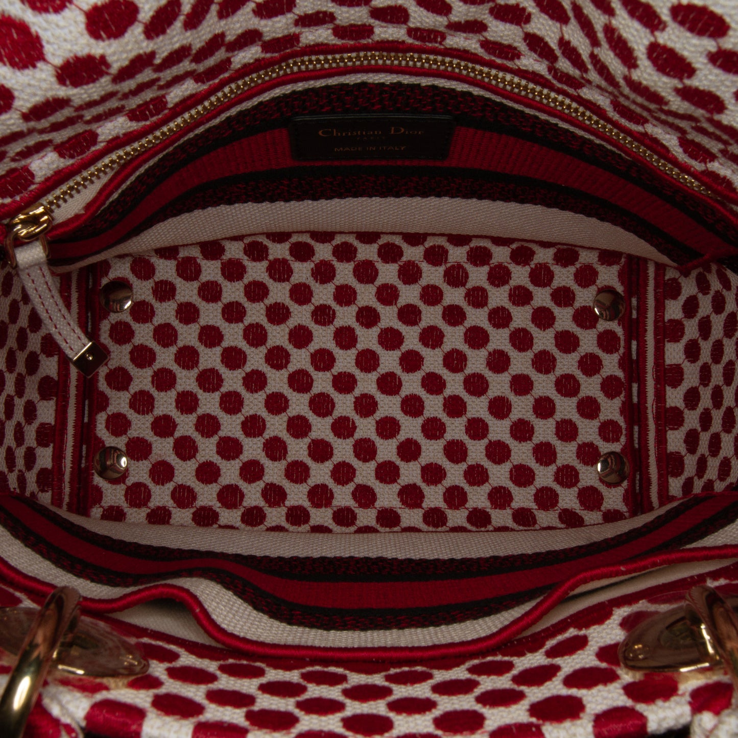 Dior Medium Embroidered Canvas Dioramour Dots Lady D Lite