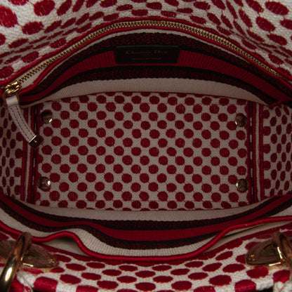 Dior Medium Embroidered Canvas Dioramour Dots Lady D Lite
