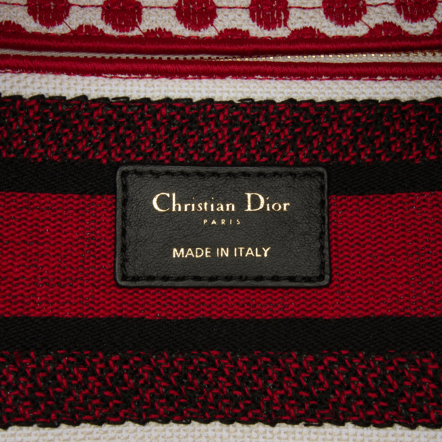 Dior Medium Embroidered Canvas Dioramour Dots Lady D Lite