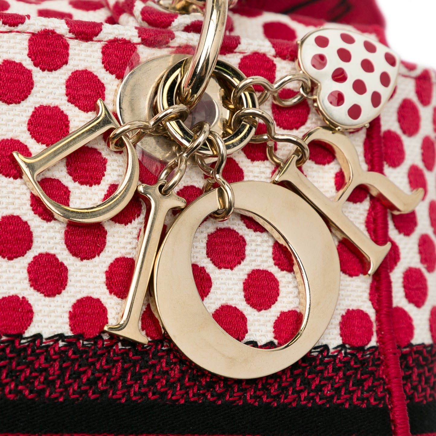 Dior Medium Embroidered Canvas Dioramour Dots Lady D Lite