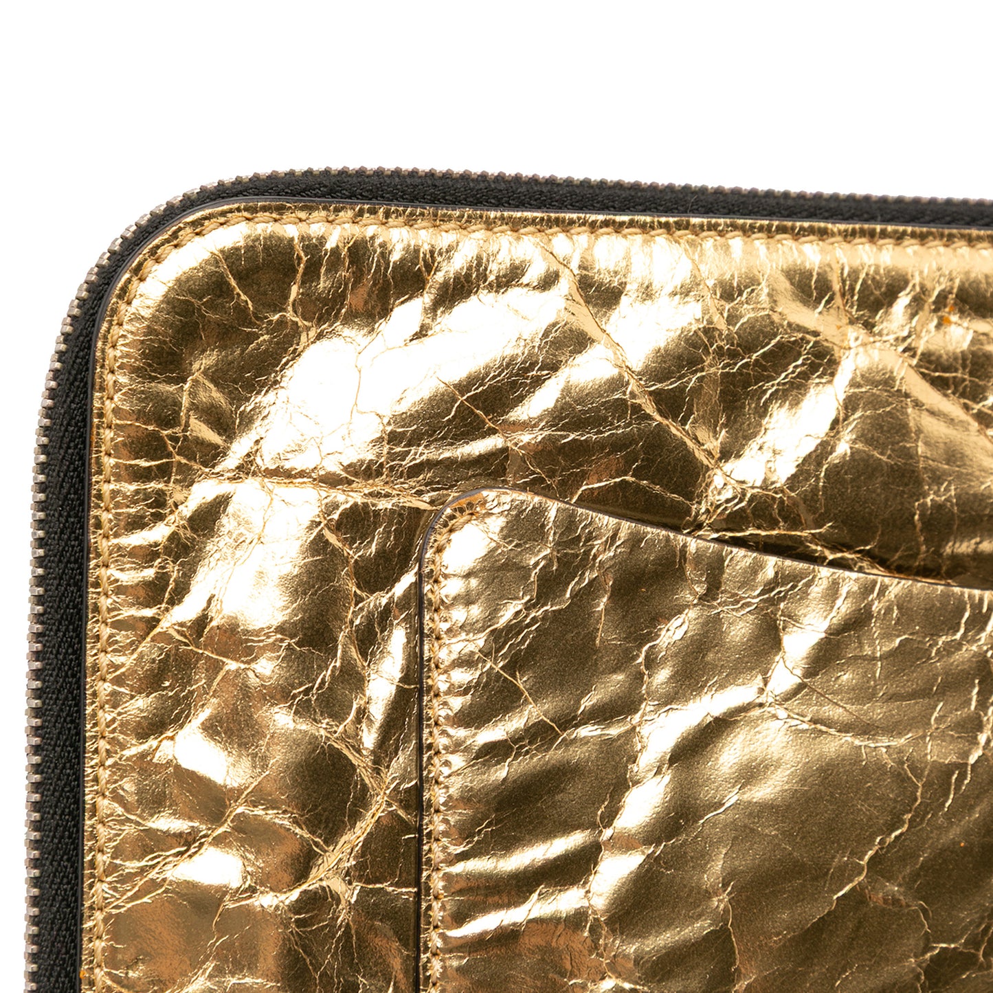 Chanel Metallic Lambskin Je Ne Suis Pas En Solde Clutch