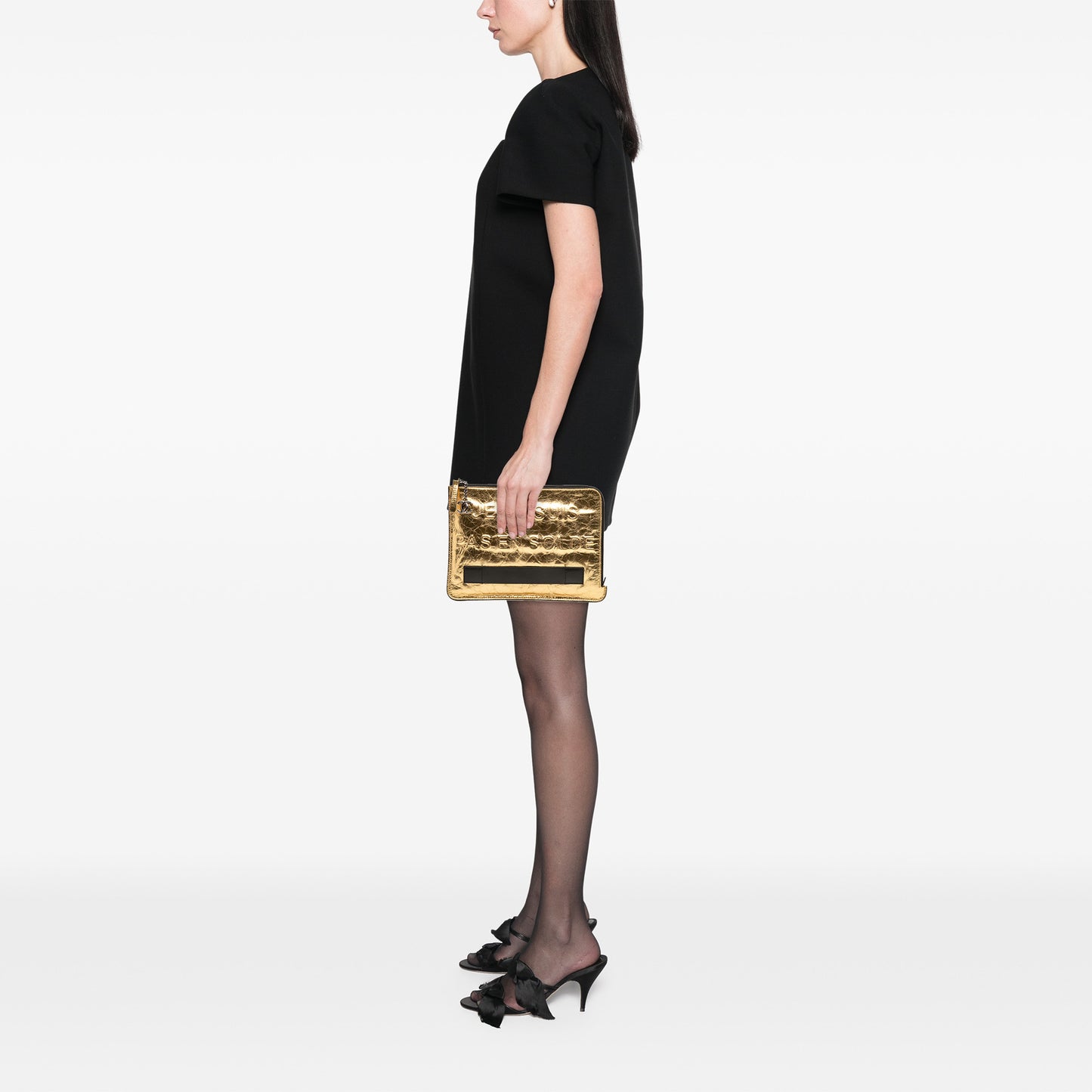 Chanel Metallic Lambskin Je Ne Suis Pas En Solde Clutch