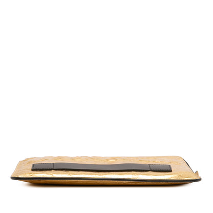 Chanel Metallic Lambskin Je Ne Suis Pas En Solde Clutch