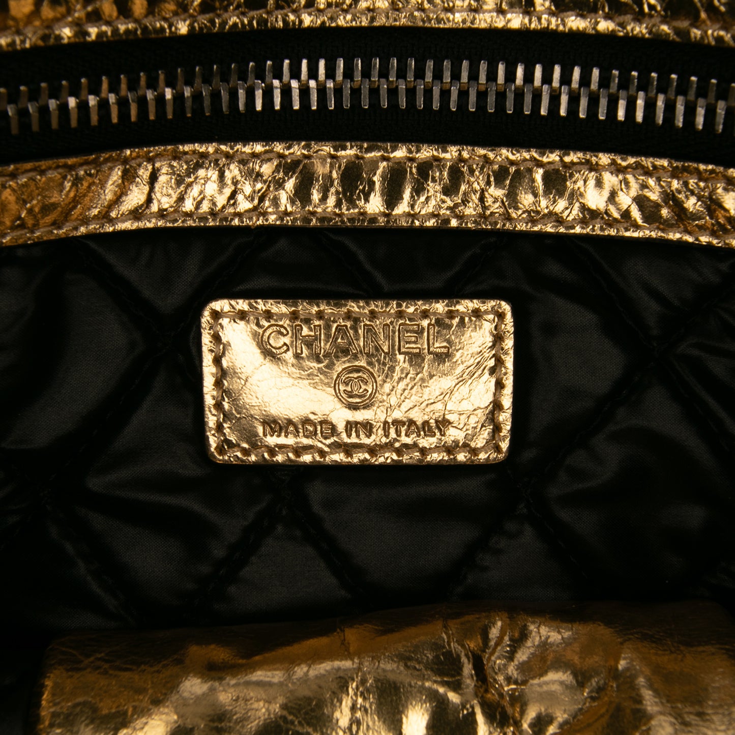 Chanel Metallic Lambskin Je Ne Suis Pas En Solde Clutch