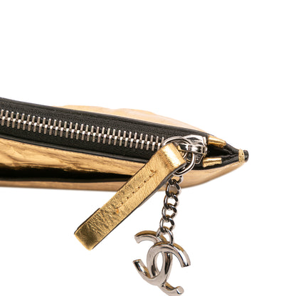 Chanel Metallic Lambskin Je Ne Suis Pas En Solde Clutch