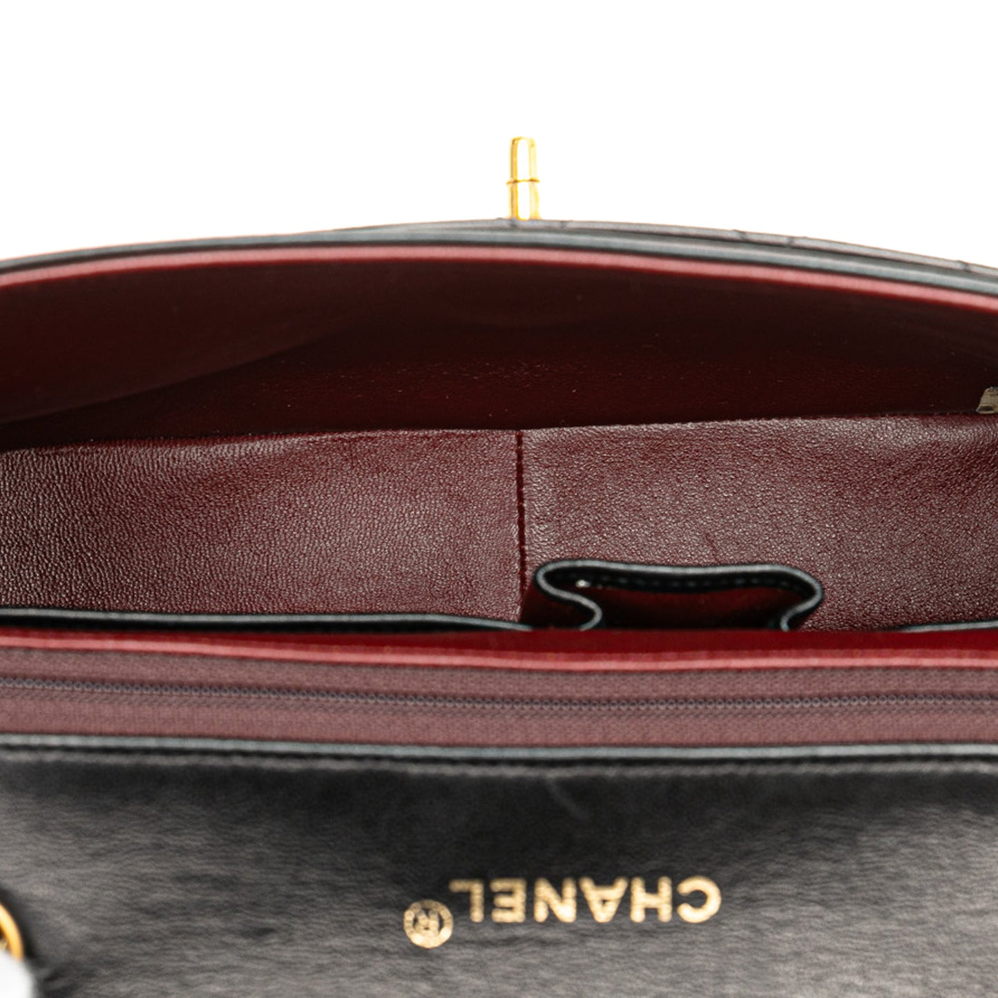 Chanel CC Bicolor Quilted Lambskin Single Flap