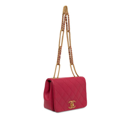 Chanel Small Quilted Lambskin On And On Chain Flap