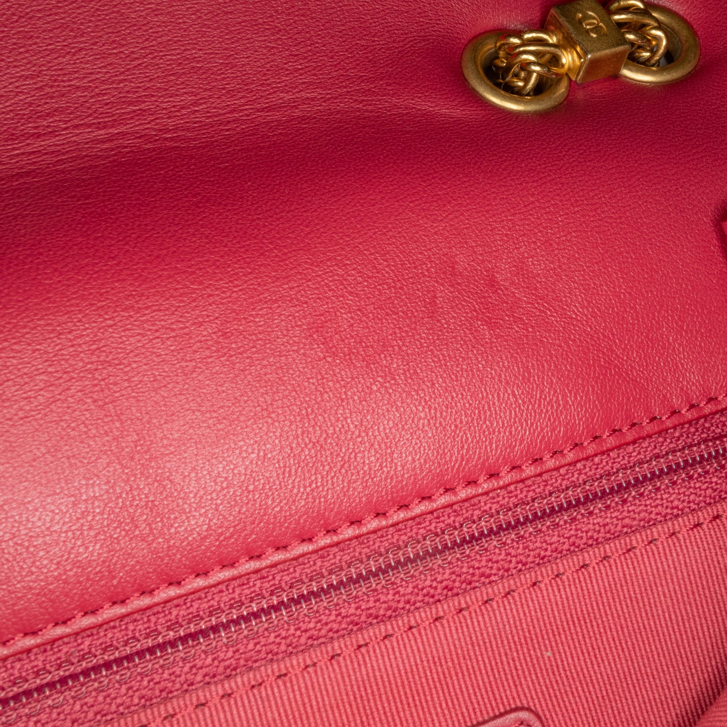 Chanel Small Quilted Lambskin On And On Chain Flap