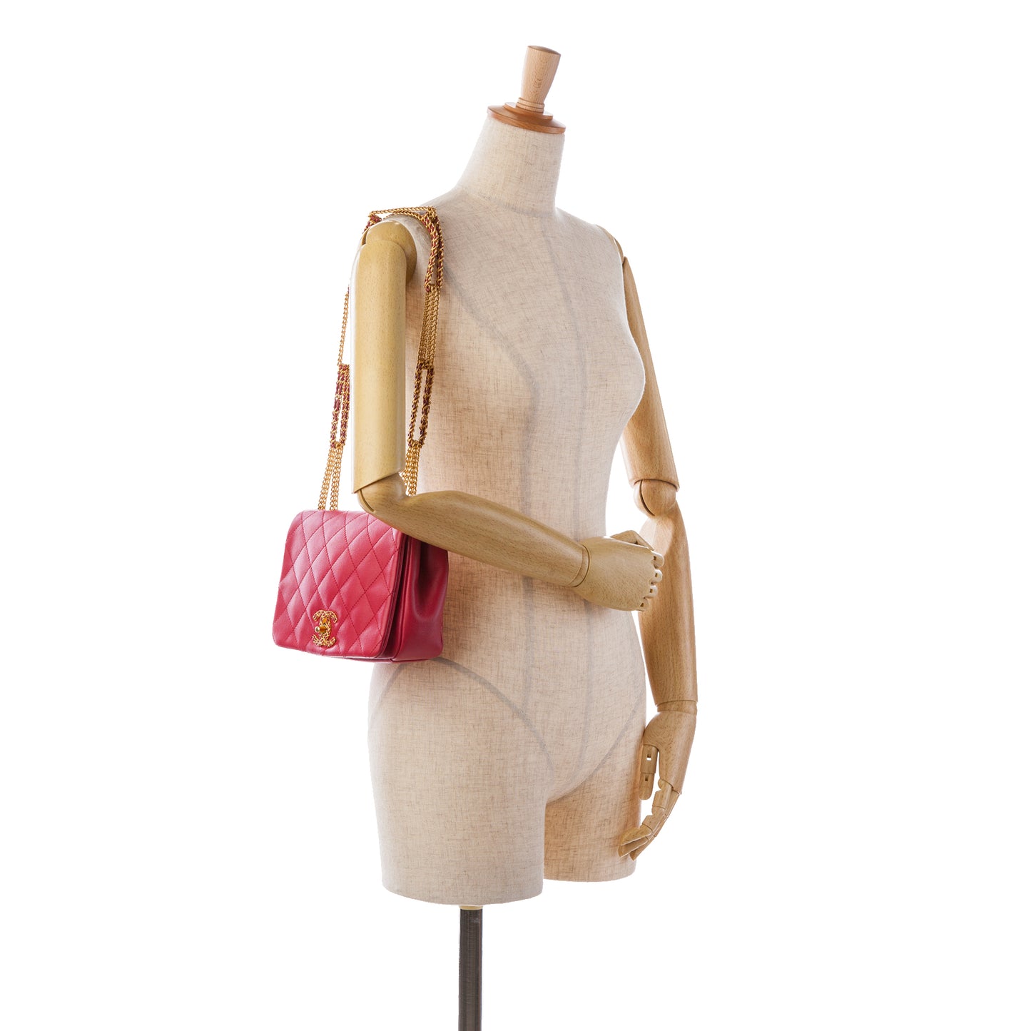 Chanel Small Quilted Lambskin On And On Chain Flap