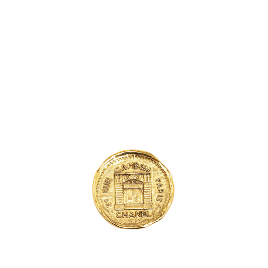 Chanel Gold Plated 31 Rue Cambon Brooch (21577)
