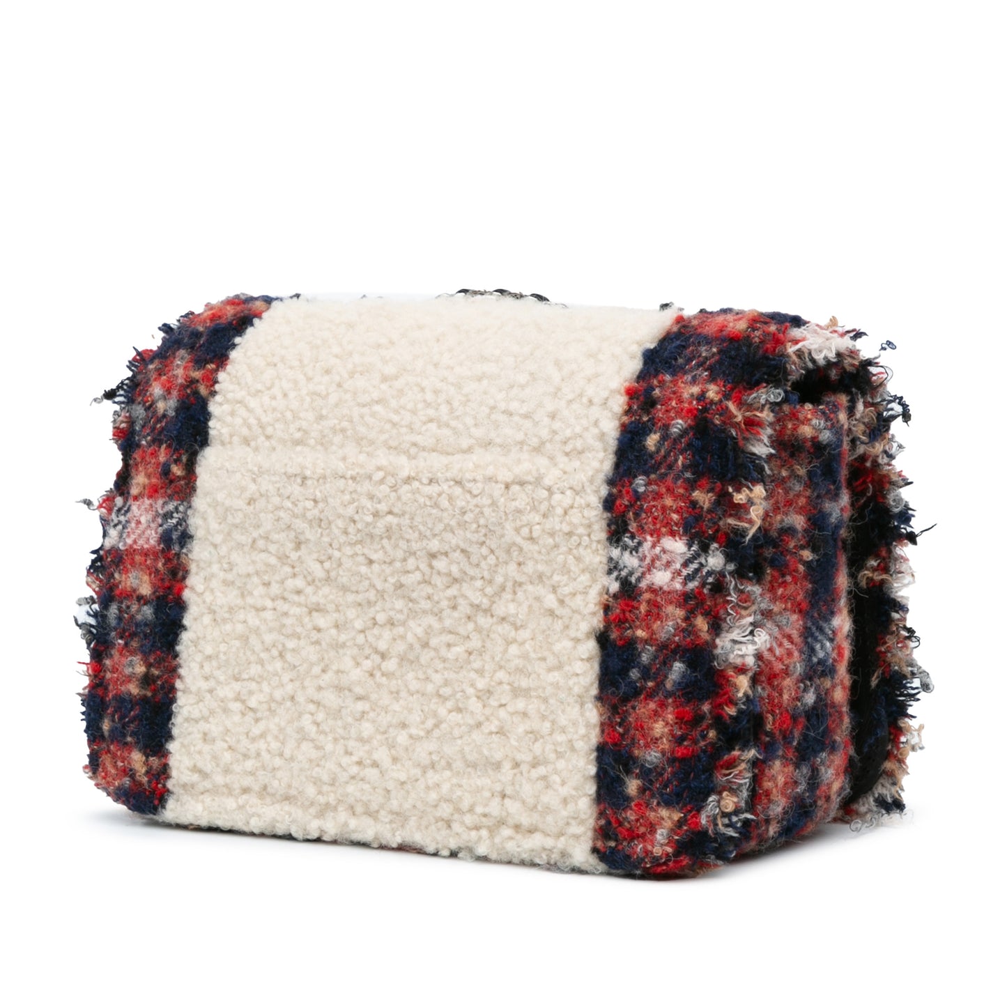 Chanel CC Tweed and Shearling Single Flap (20679)