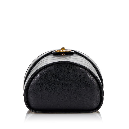 Chanel Caviar Chevron Vanity Case