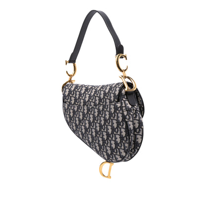 Dior Oblique Canvas Saddle Bag