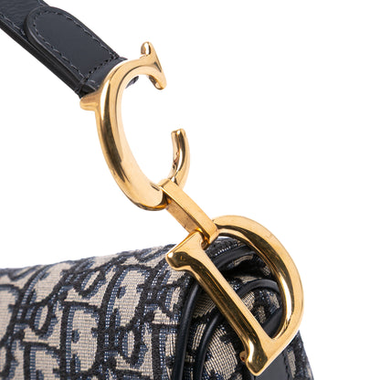 Dior Oblique Canvas Saddle Bag