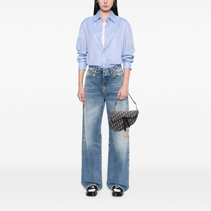 Dior Oblique Canvas Saddle Bag