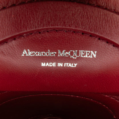 Alexander McQueen Calfskin Crystal Embellished The Curve Bucket Bag (20007)