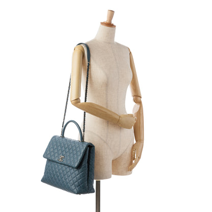 Chanel Large Caviar Coco Top Handle Bag