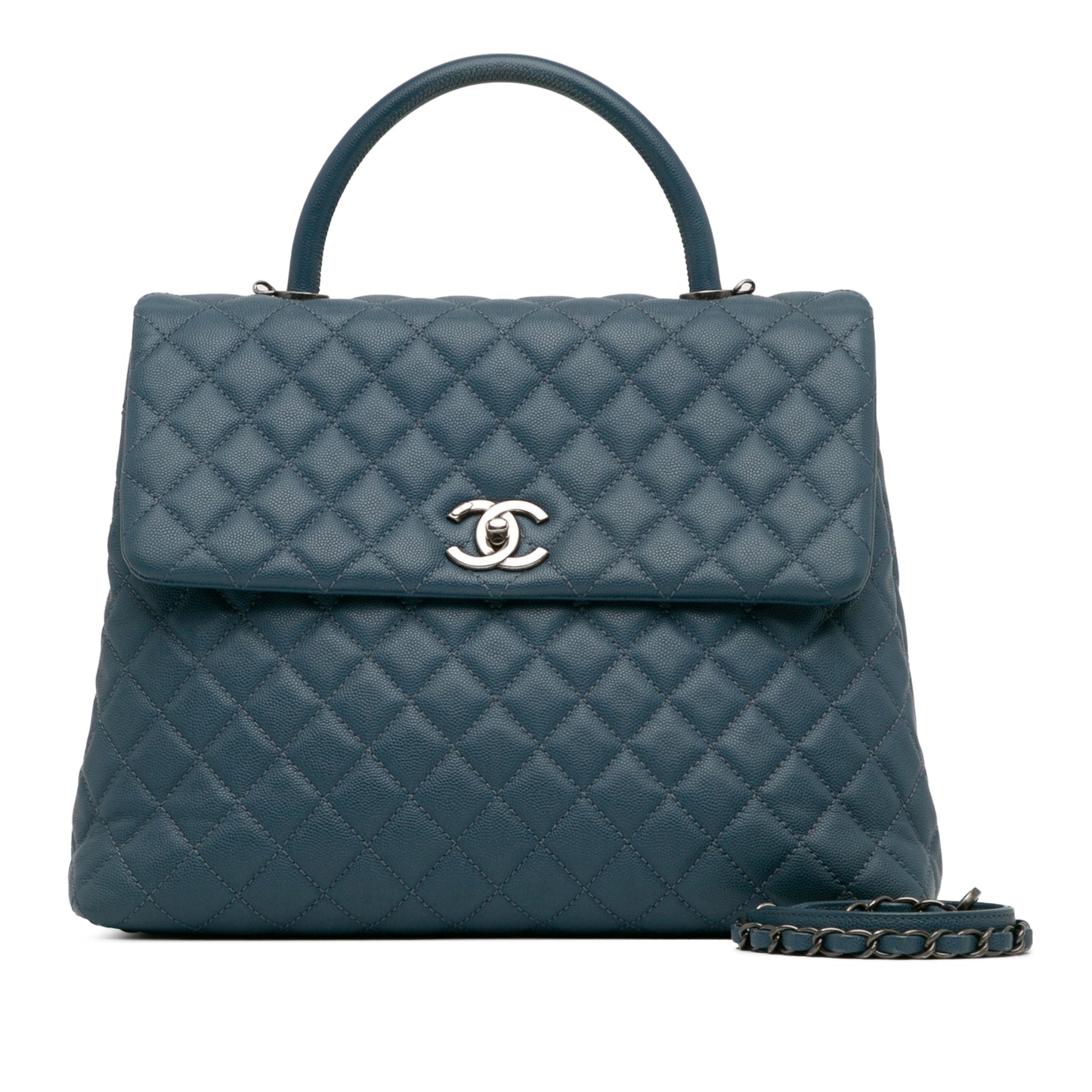 Chanel Large Caviar Coco Top Handle Bag