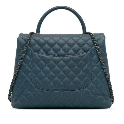 Chanel Large Caviar Coco Top Handle Bag