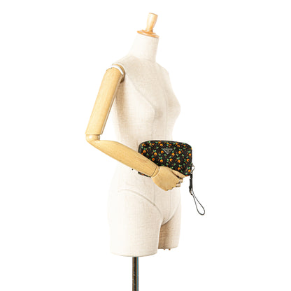 Prada Small Tessuto Saint Palm Cosmetic Pouch