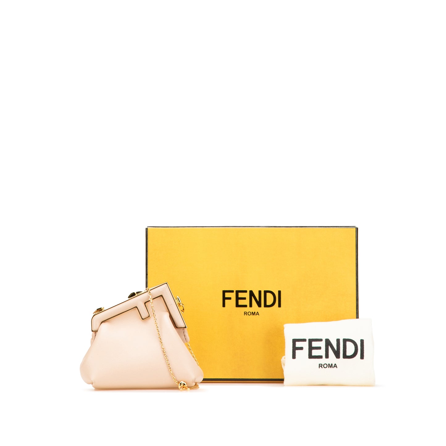 Fendi Nano Nappa Fendi First Charm Bag