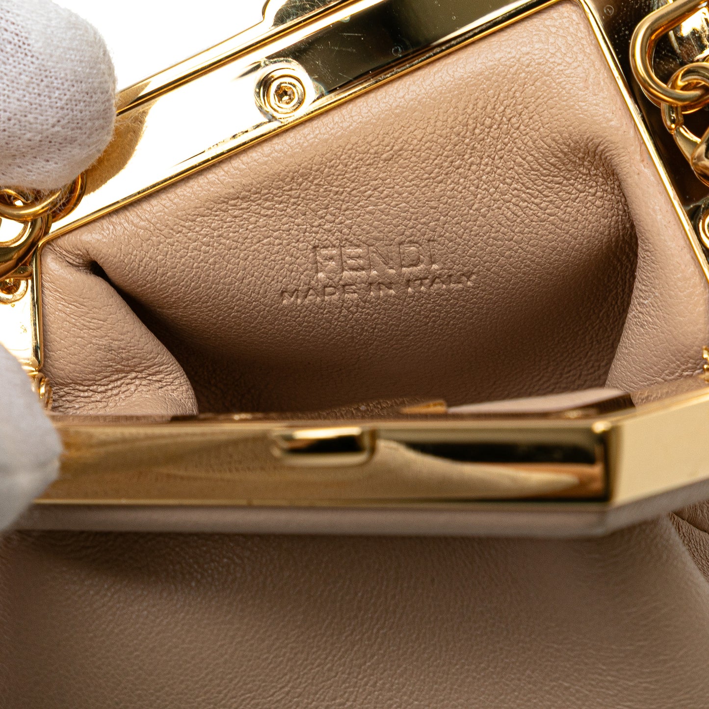 Fendi Nano Nappa Fendi First Charm Bag