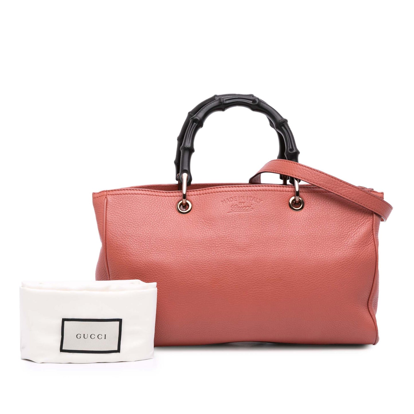 Gucci Medium Calfskin Bamboo Shopper Satchel