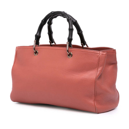 Gucci Medium Calfskin Bamboo Shopper Satchel
