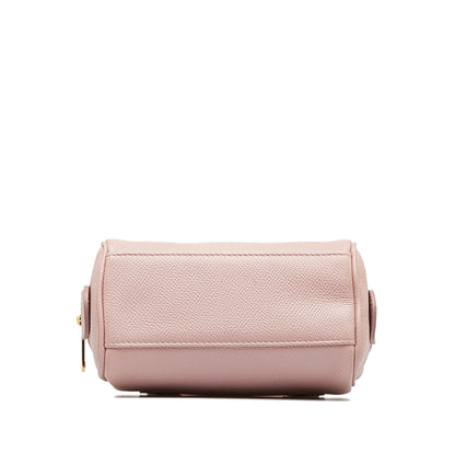 Celine Mini Grained Leather Chain Boston