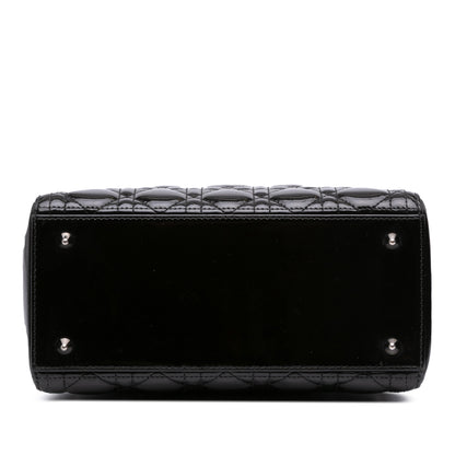 Dior Medium Patent Cannage Lady Dior