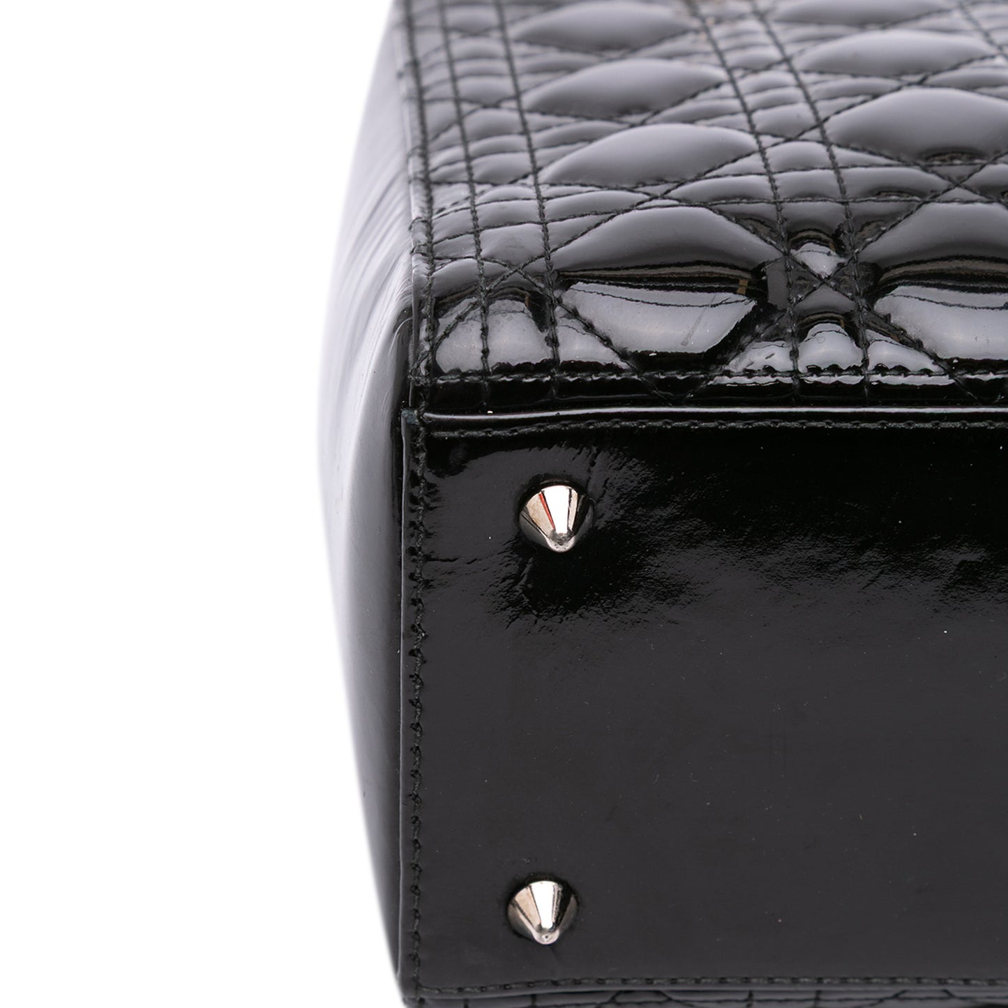 Dior Medium Patent Cannage Lady Dior
