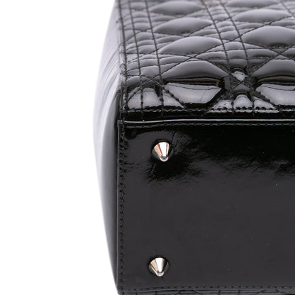 Dior Medium Patent Cannage Lady Dior