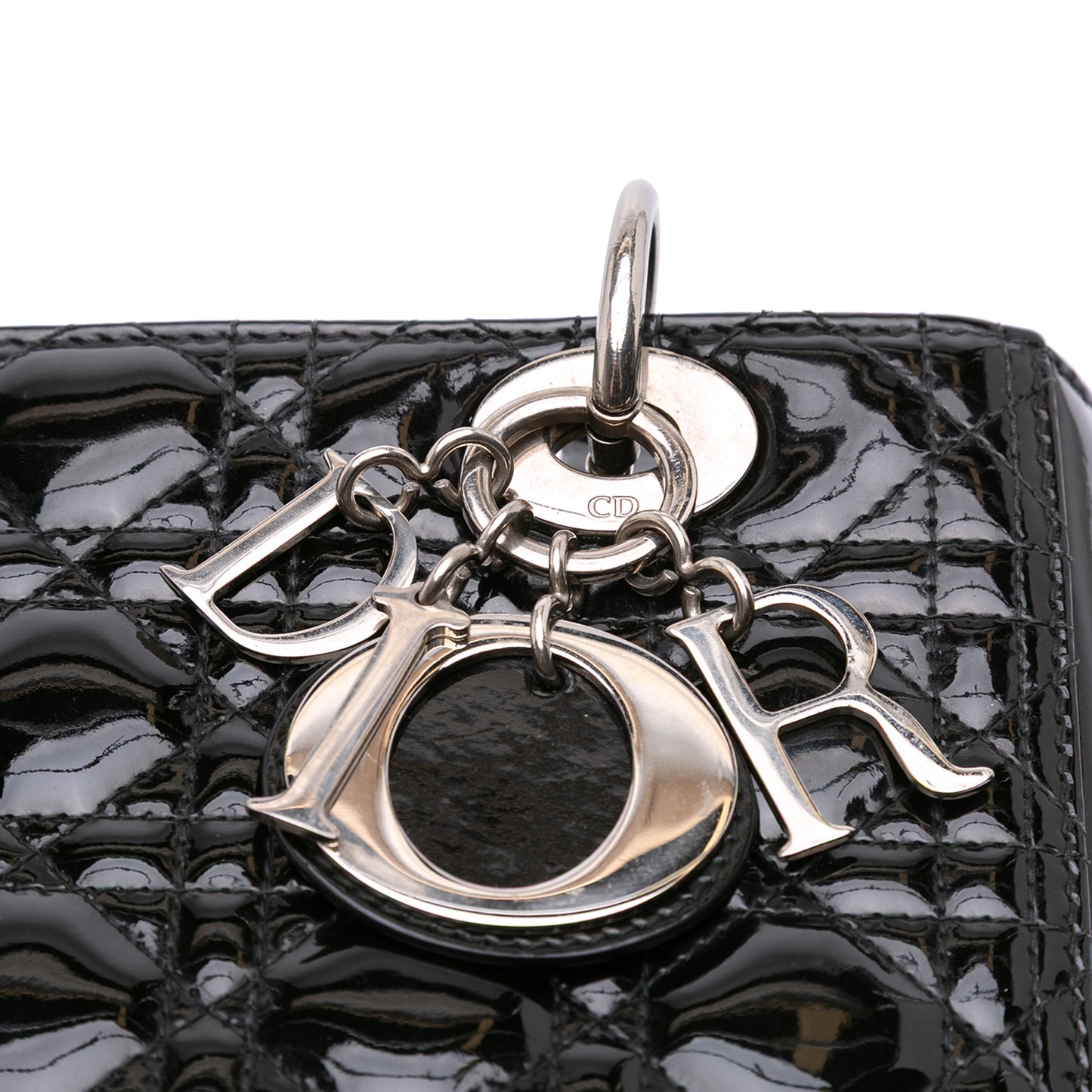 Dior Medium Patent Cannage Lady Dior