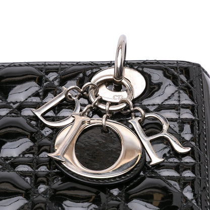 Dior Medium Patent Cannage Lady Dior