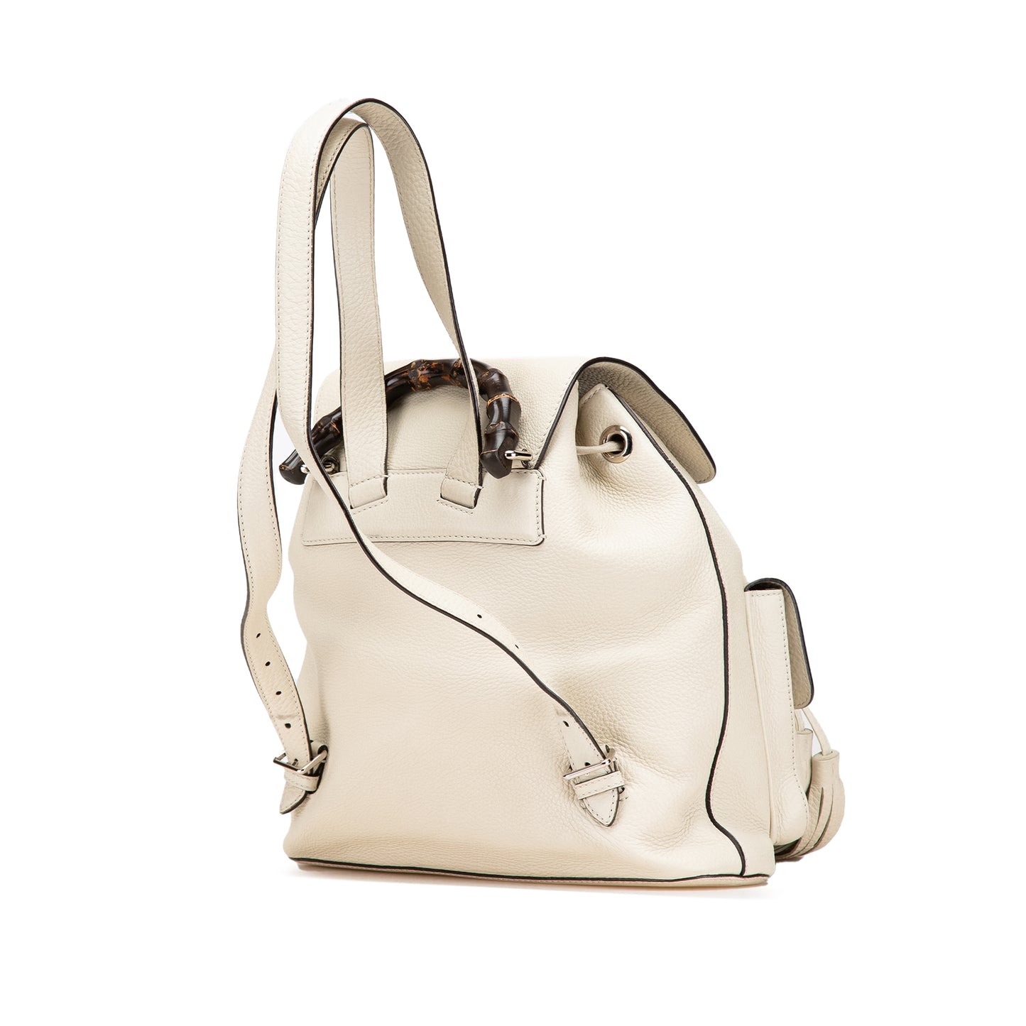 Gucci Leather Bamboo Tassel Backpack