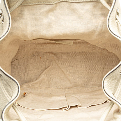 Gucci Leather Bamboo Tassel Backpack